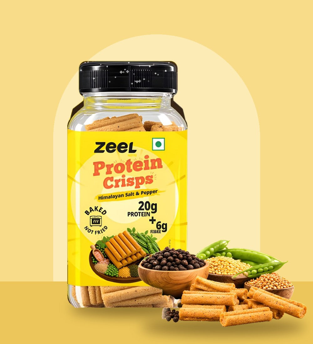 Zeel Protein Crisps – Himalayan Salt and Pepper (80g)